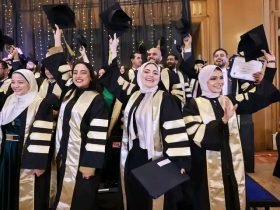 حفل تخريج دفعة جديدة من طلبة كلية الدراسات العليا لـ الأكاديمية العربية