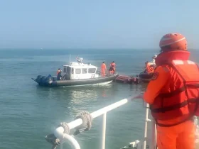 القارب الذي تعرض لحادث مميت قبالة تايوان في 14 فبراير